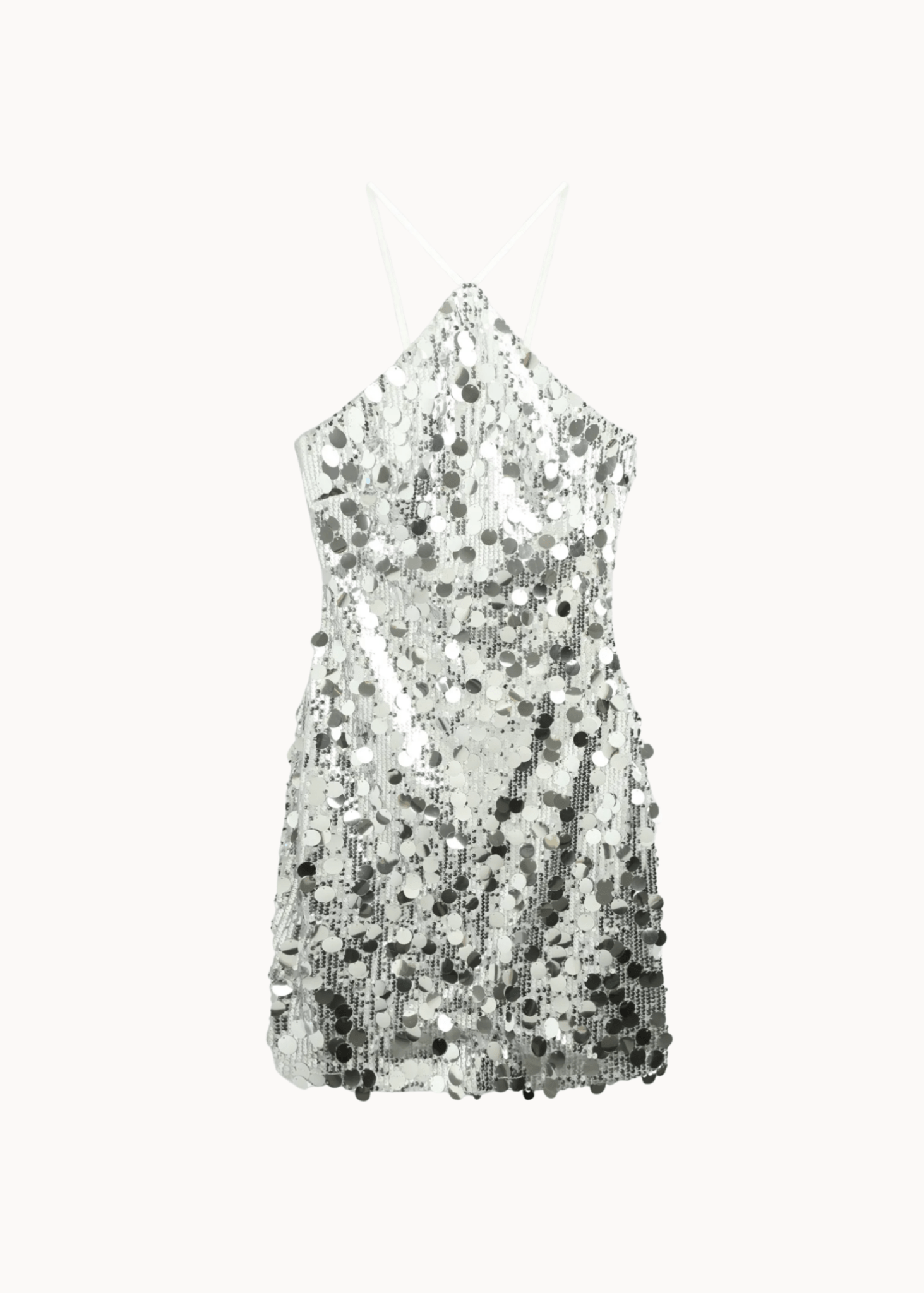Dream Paillet Mini Kjole - Sølv - ByStenholt.dk