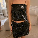 Dream Paillet Nederdel - Sort - ByStenholt.dk