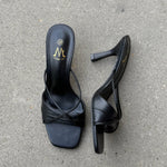 Ebba Sandaler med Hæl - Sort - ByStenholt.dk