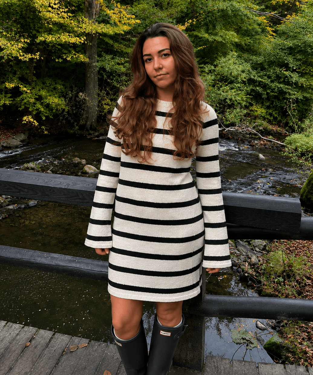 Elina Kjole - Creme/Sort - ByStenholt.dk