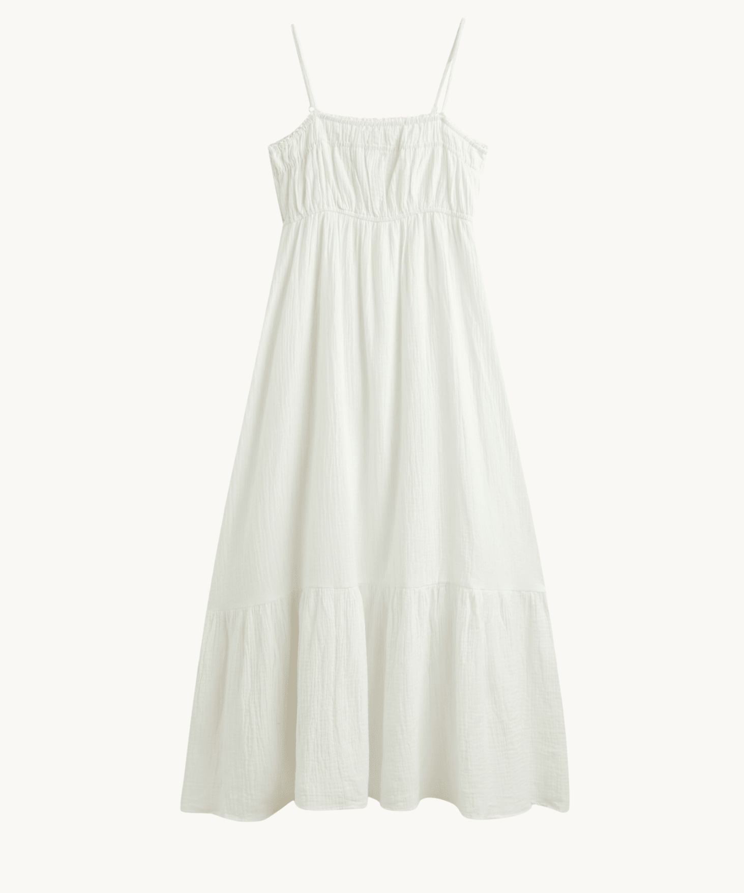 Elina Maxi Kjole - Hvid - ByStenholt.dk