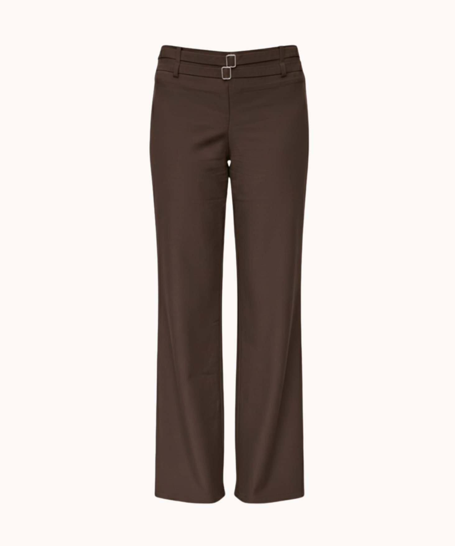 Elira Low Waist Bukser - Brun - ByStenholt.dk