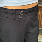 Elira Low Waist Bukser - Sort - ByStenholt.dk