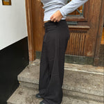 Elira Low Waist Bukser - Sort - ByStenholt.dk