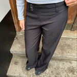 Elira Low Waist Bukser - Sort - ByStenholt.dk