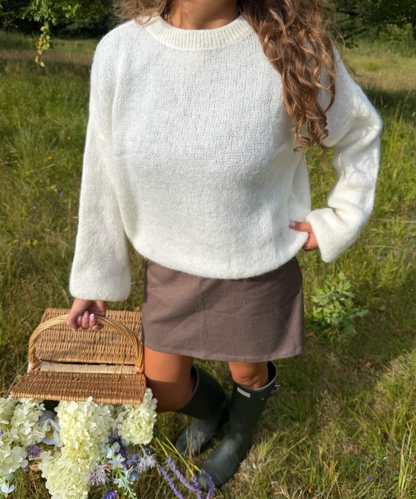 Elira Mini Nederdel - Mørkebrun - ByStenholt.dk