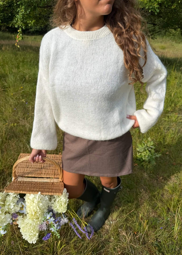 Elira Mini Nederdel - Mørkebrun - ByStenholt.dk