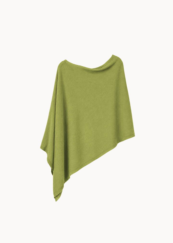 Elisa Strik Poncho - Grøn - ByStenholt.dk