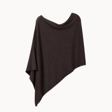 Elisa Strik Poncho - Mørkebrun - ByStenholt.dk