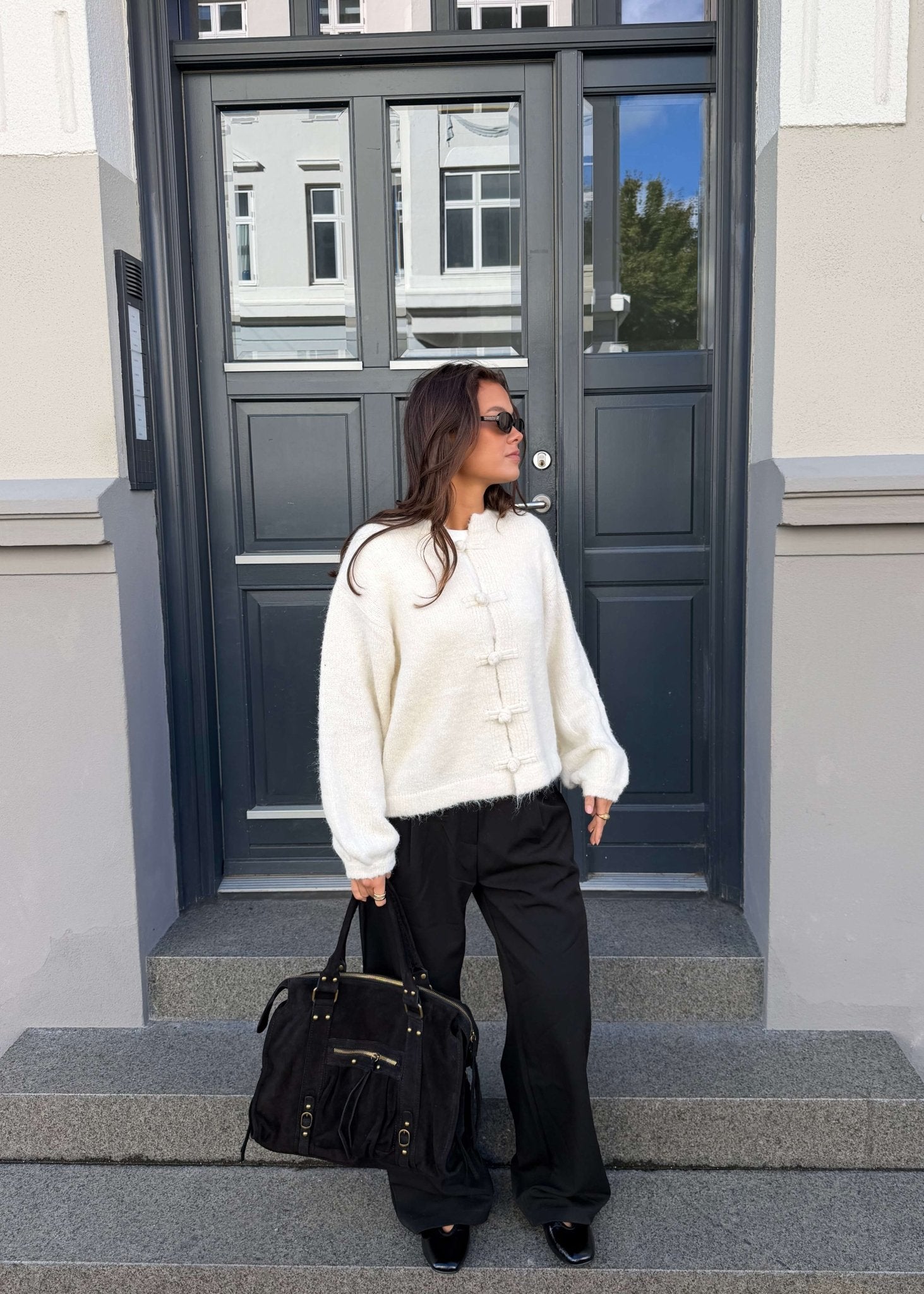 Elva Strik Cardigan - Beige - ByStenholt.dk