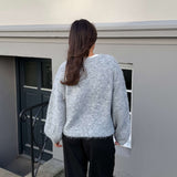 Elva Strik Cardigan - Grå - ByStenholt.dk