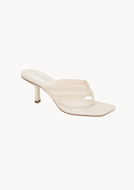 Ely Sandaler med Hæl - Beige - ByStenholt.dk