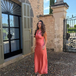 Emilia Maxi Kjole - Koral - ByStenholt.dk