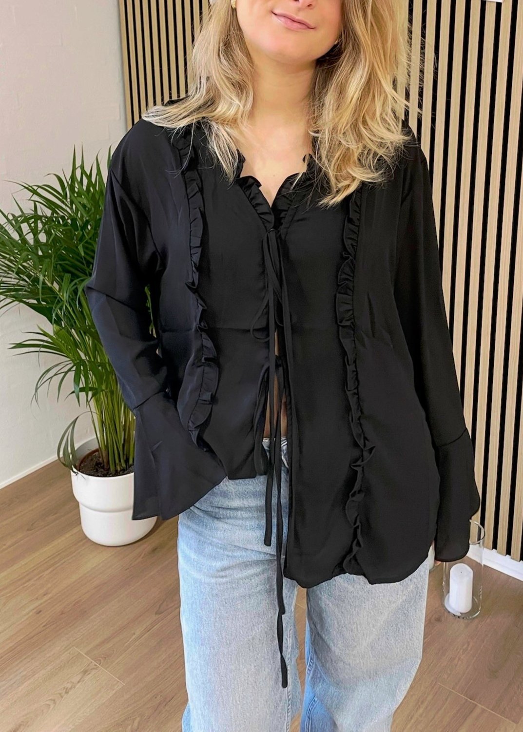 Emily Bluse - Sort - ByStenholt.dk