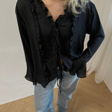 Emily Bluse - Sort - ByStenholt.dk