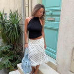 Fiona Halterneck Top - Sort - ByStenholt.dk