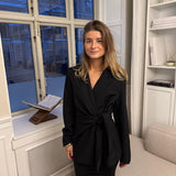 Fitted Tie Blazer - Sort - ByStenholt.dk