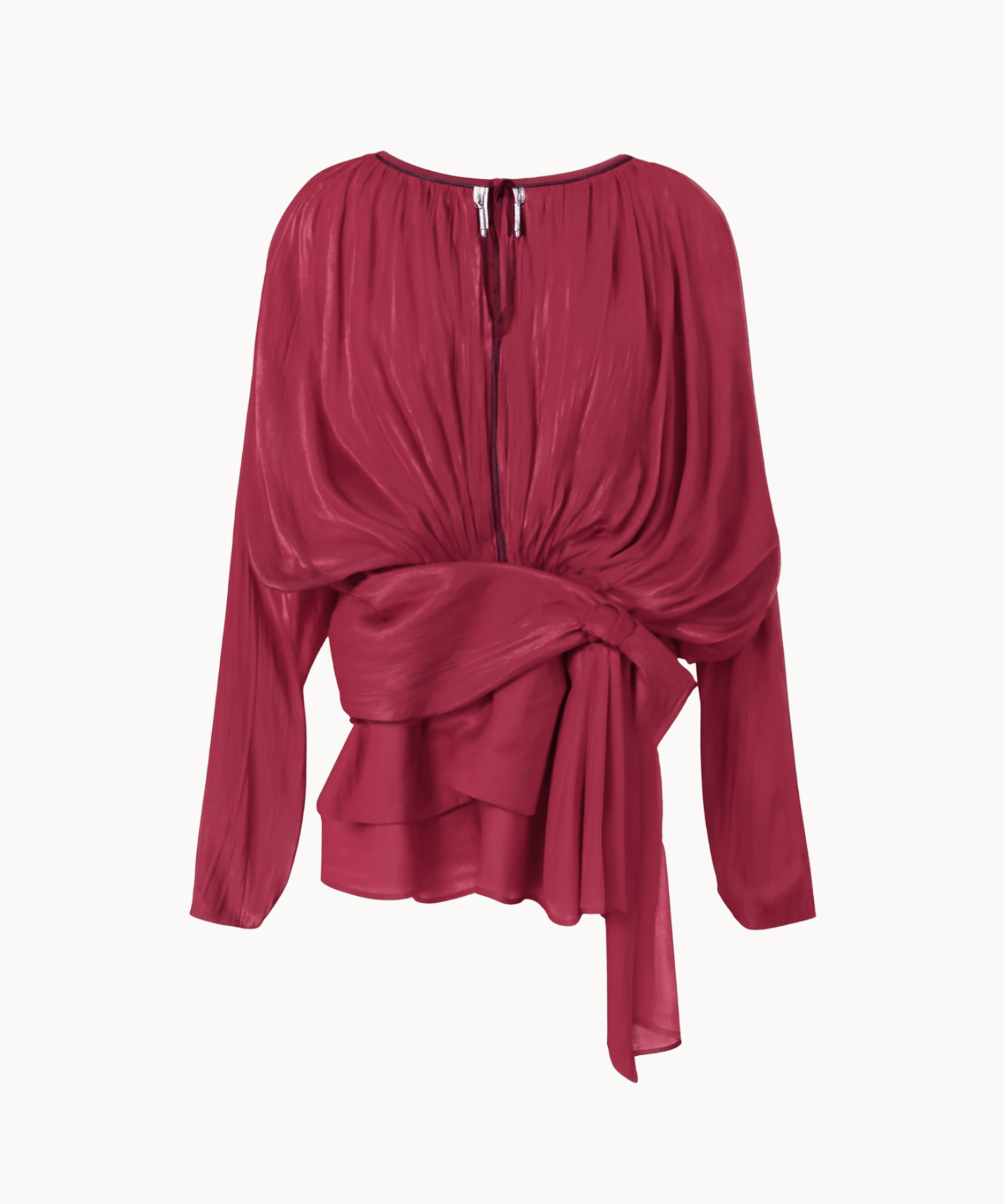 Flair Satin Kjole - Rød - ByStenholt.dk