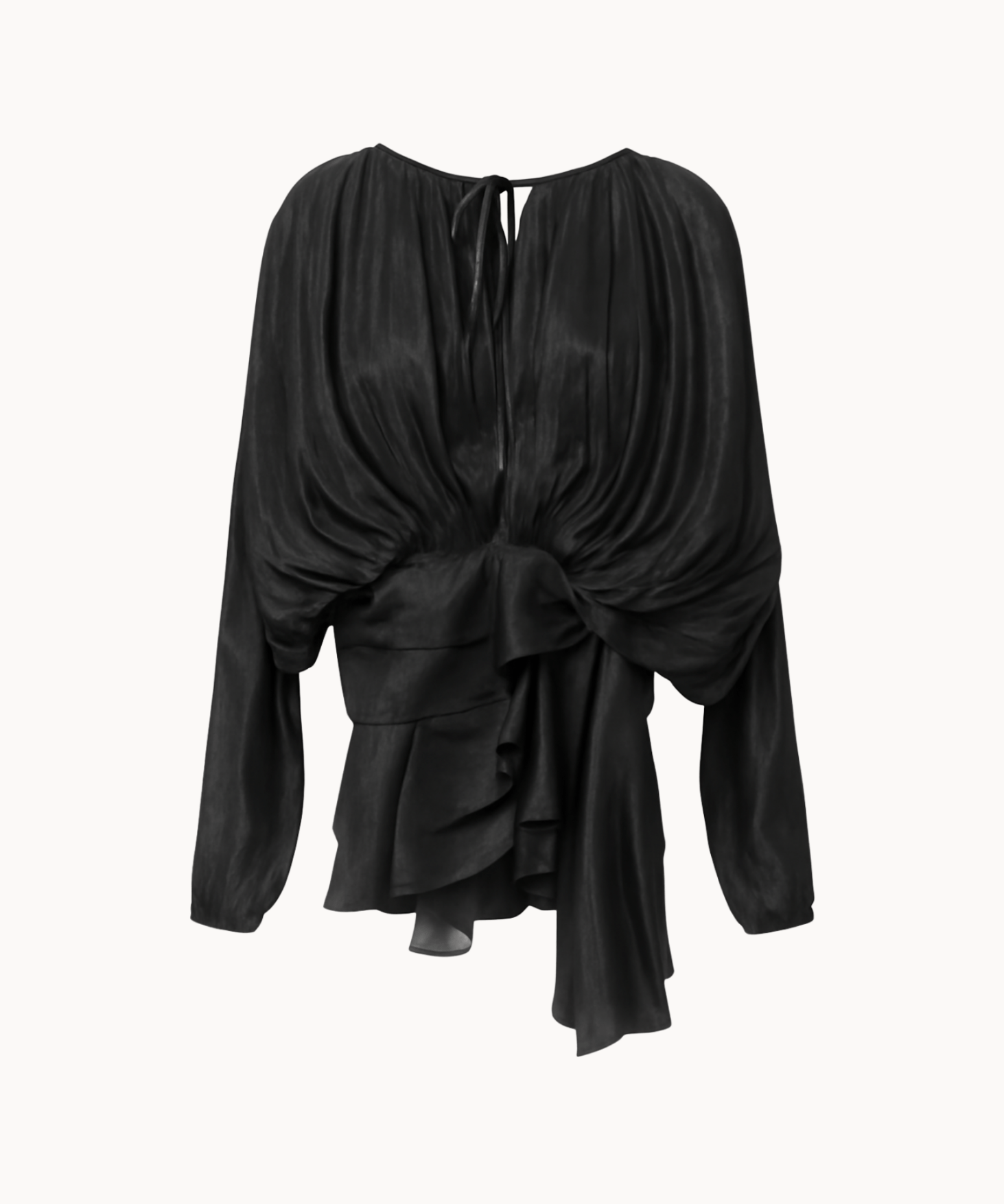 Flair Satin Kjole - Sort - ByStenholt.dk