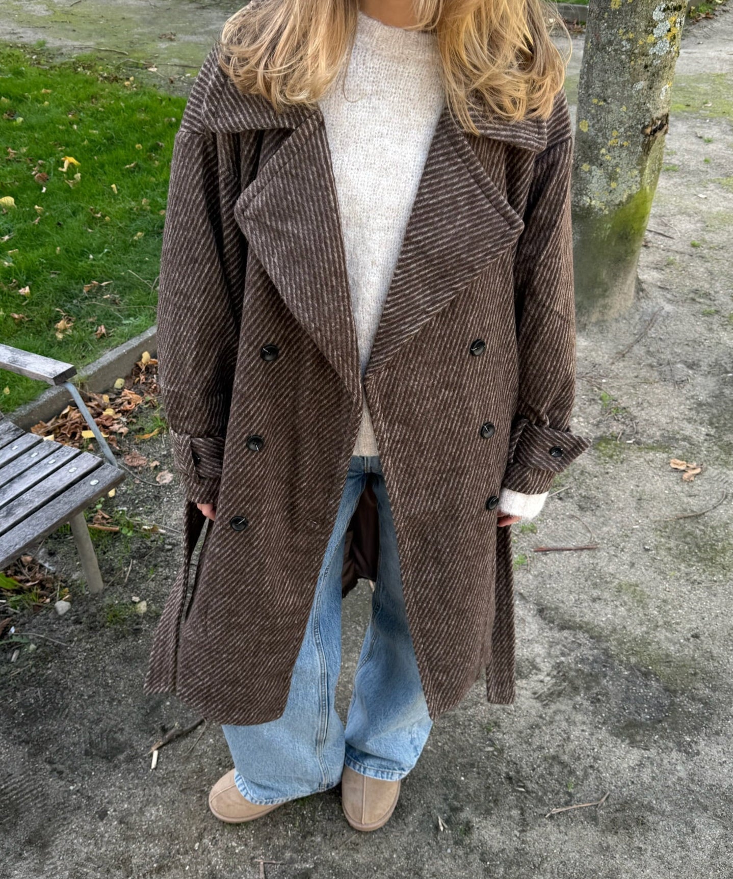 Frida Lang Coat - Brun - ByStenholt.dk