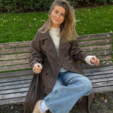 Frida Lang Coat - Brun - ByStenholt.dk
