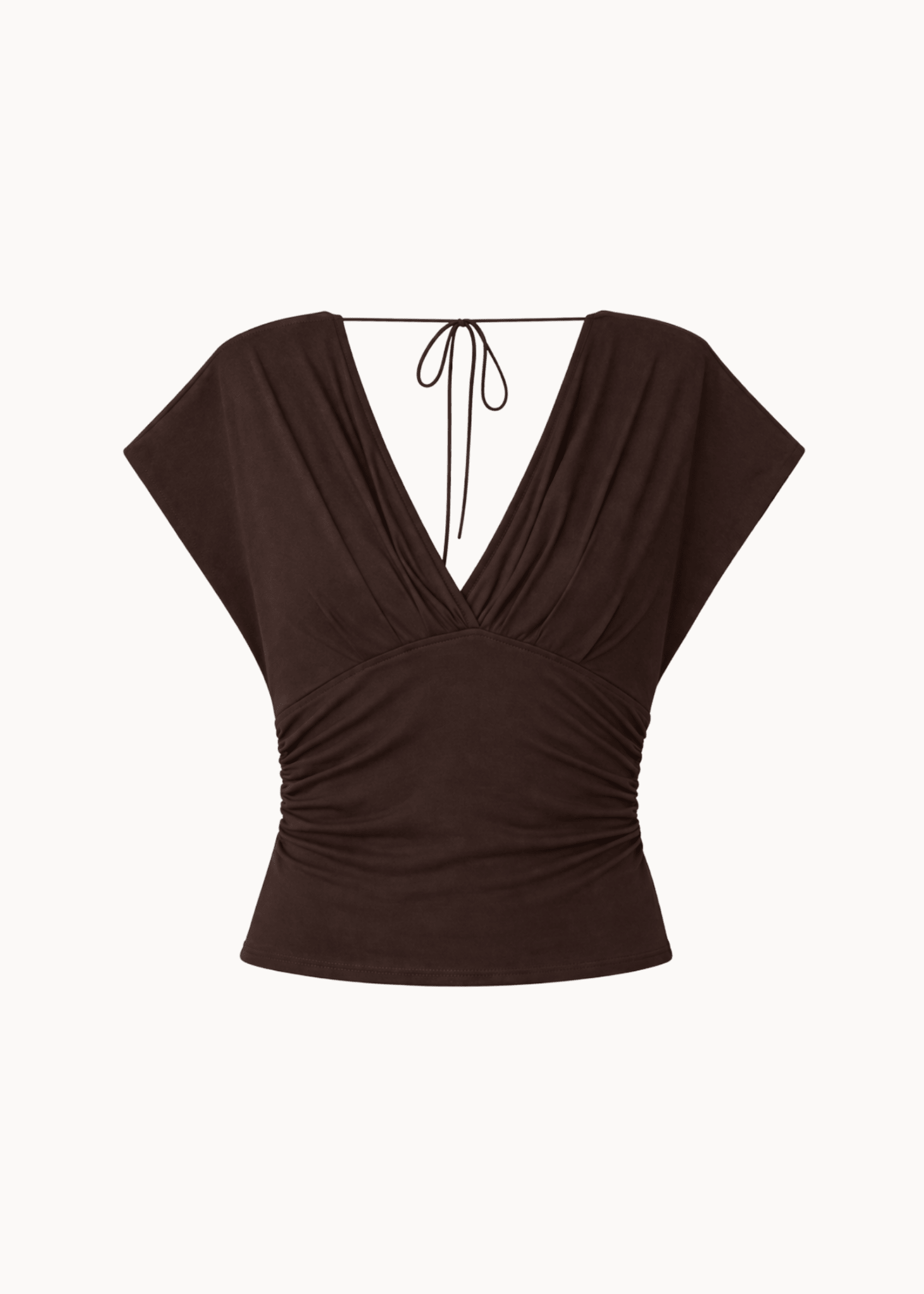 Gaia Top + Aia Nederdel Sæt - Mørkebrun - ByStenholt.dk