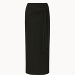 Glimmer Maxi Nederdel med Bindebånd – Sort - ByStenholt.dk