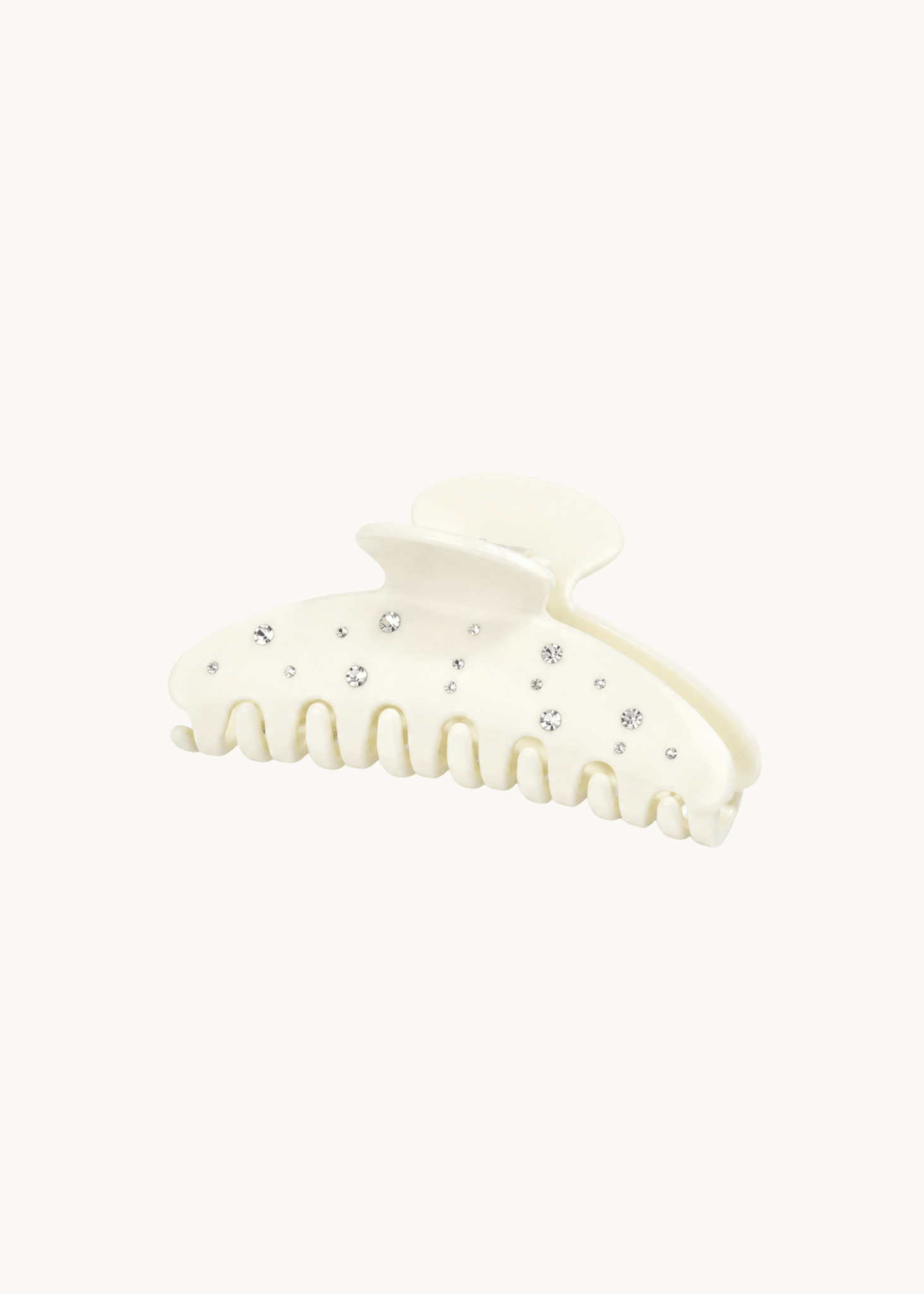 Hårklemme med Sten - Creme - ByStenholt.dk