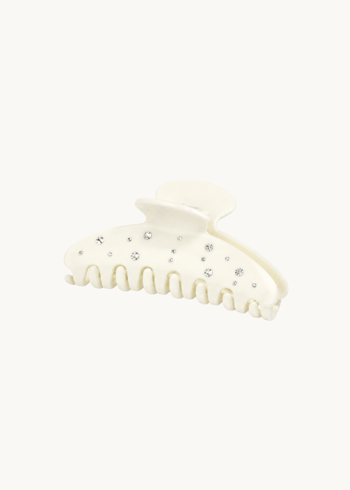 Hårklemme med Sten - Creme - ByStenholt.dk