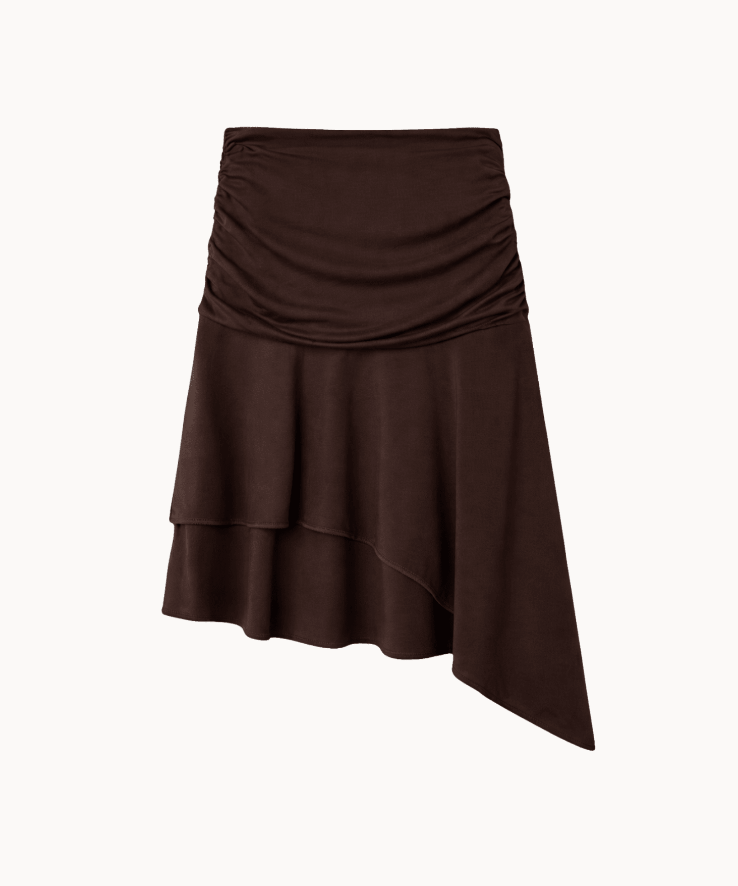 Halterneck Top + Aia Nederdel Sæt - Mørkebrun - ByStenholt.dk