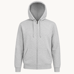 Hoodie Med Lynlås - Grå - ByStenholt.dk