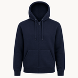 Hoodie Med Lynlås - Navy - ByStenholt.dk