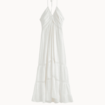Jasmin Maxi Kjole - Hvid - ByStenholt.dk