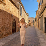 Kamma Maxi Nederdel - Creme - ByStenholt.dk