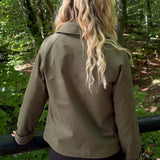 Klassisk Kort Trenchcoat - Khaki - ByStenholt.dk