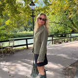 Klassisk Kort Trenchcoat - Khaki - ByStenholt.dk
