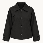Klassisk Kort Trenchcoat - Sort - ByStenholt.dk