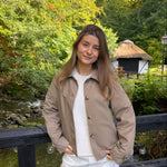 Klassisk Kort Trenchcoat - Taupe - ByStenholt.dk