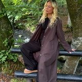 Klassisk Trenchcoat - Mørkebrun - ByStenholt.dk