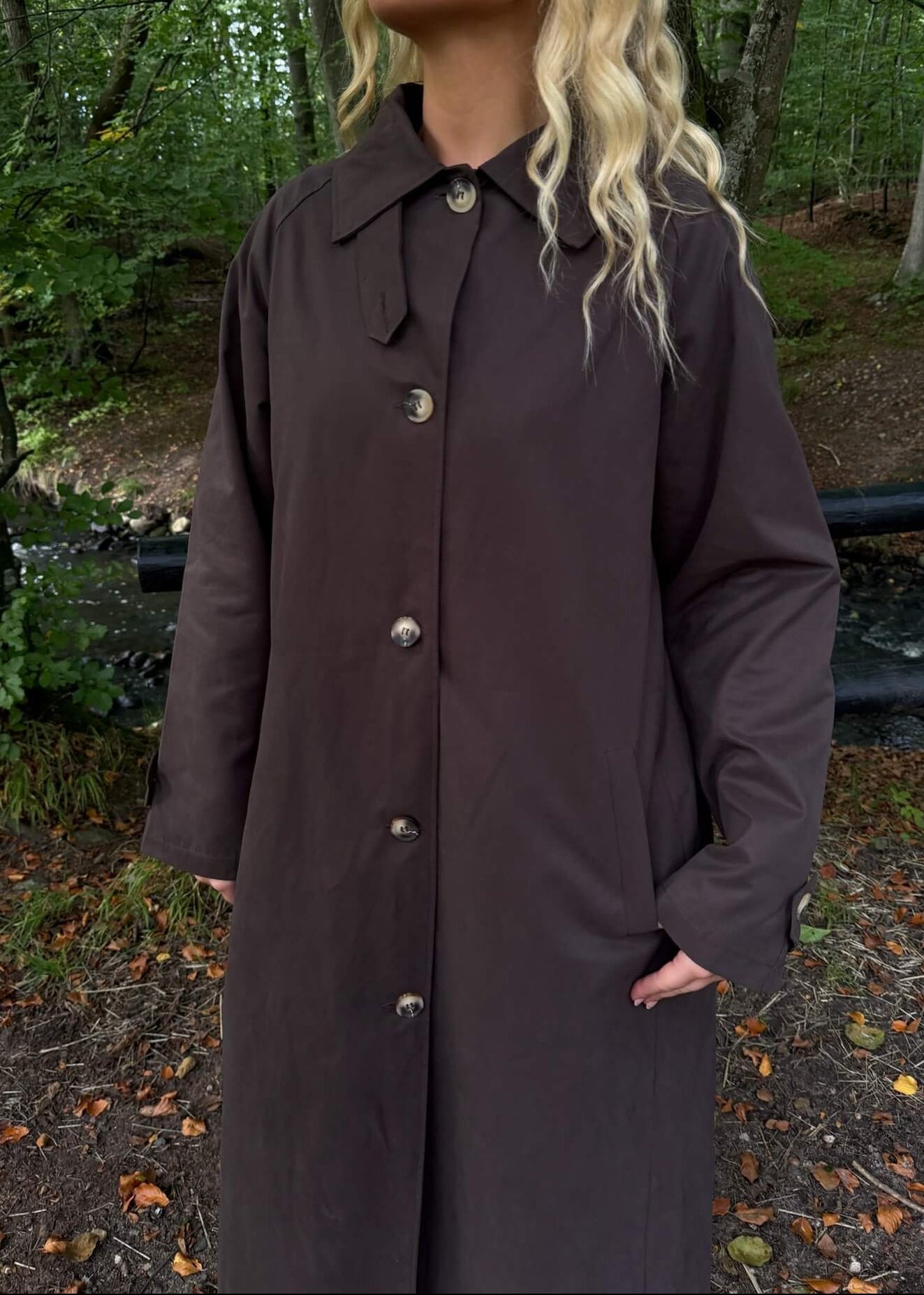 Klassisk Trenchcoat - Mørkebrun - ByStenholt.dk