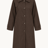 Klassisk Trenchcoat - Mørkebrun - ByStenholt.dk