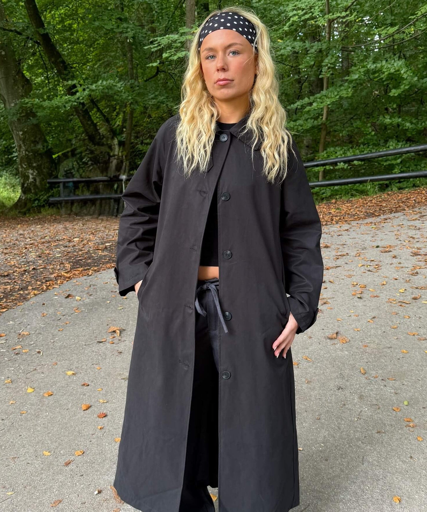 Klassisk Trenchcoat - Sort - ByStenholt.dk