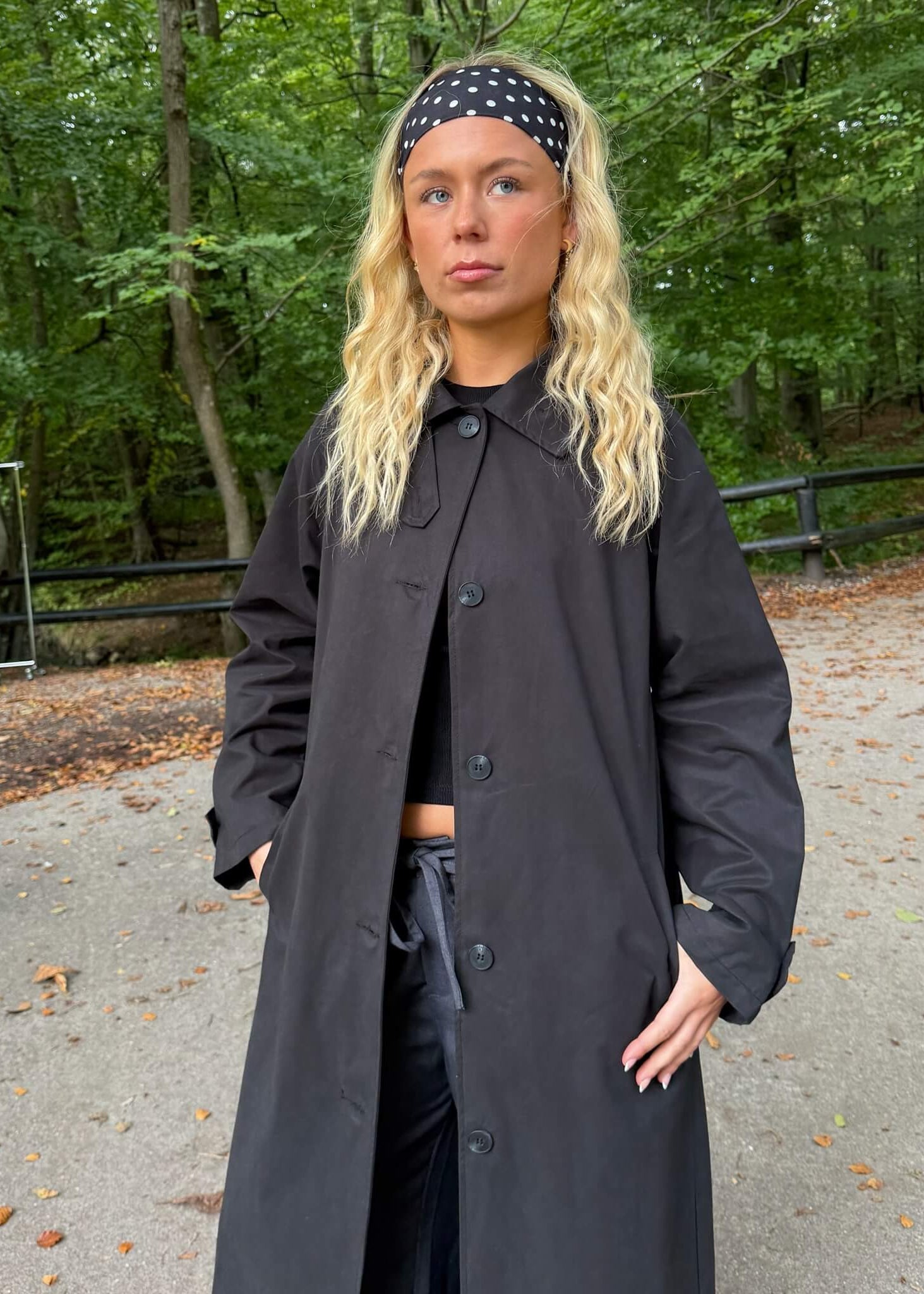 Klassisk Trenchcoat - Sort - ByStenholt.dk