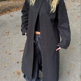 Klassisk Trenchcoat - Sort - ByStenholt.dk