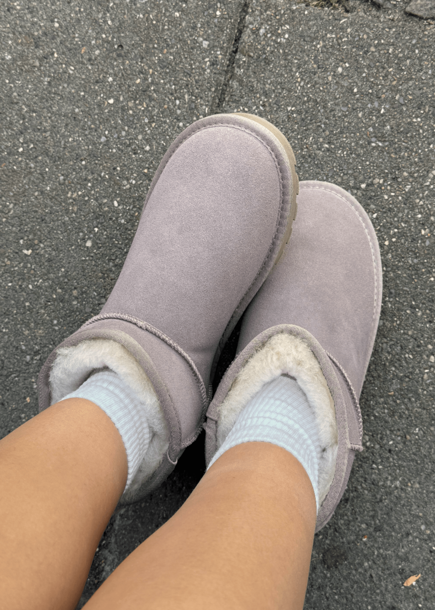 Korte Deluxe Bamsestøvler - Taupe - ByStenholt.dk