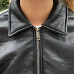 Læder Bomberjakke - Sort - ByStenholt.dk