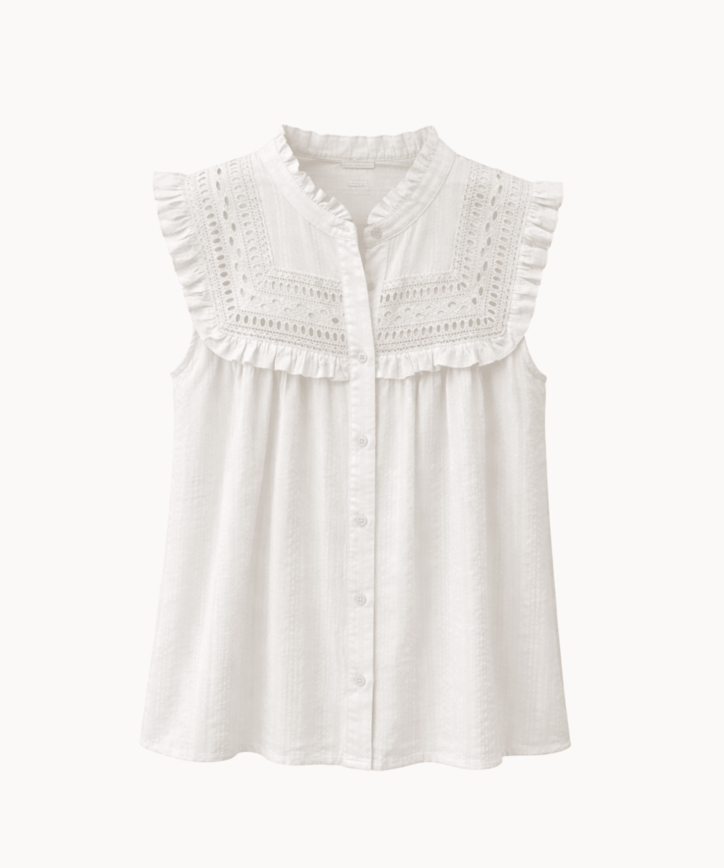 Laila Top - Hvid - ByStenholt.dk