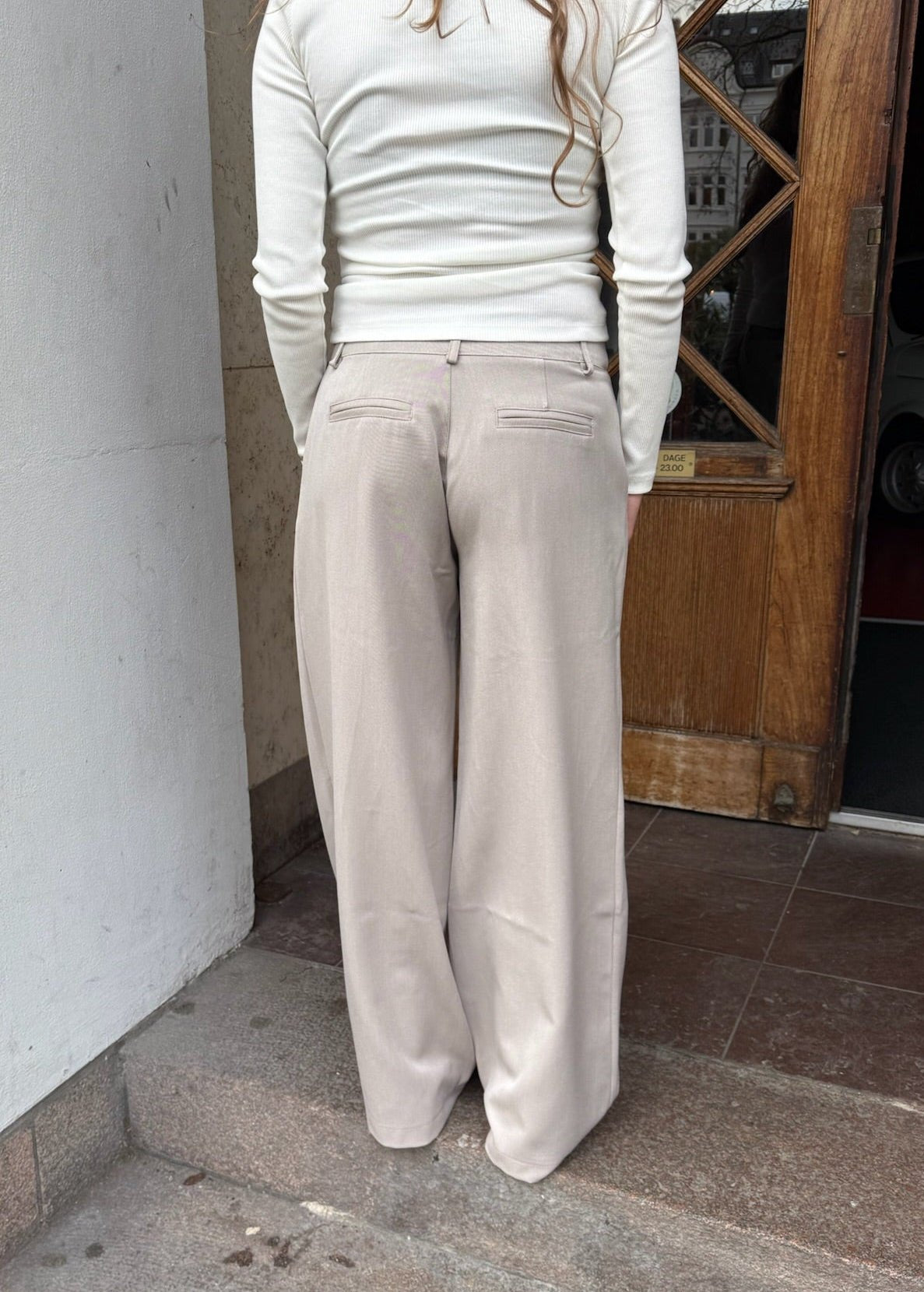 Lara Low Waist Habitbukser - Taupe - ByStenholt.dk