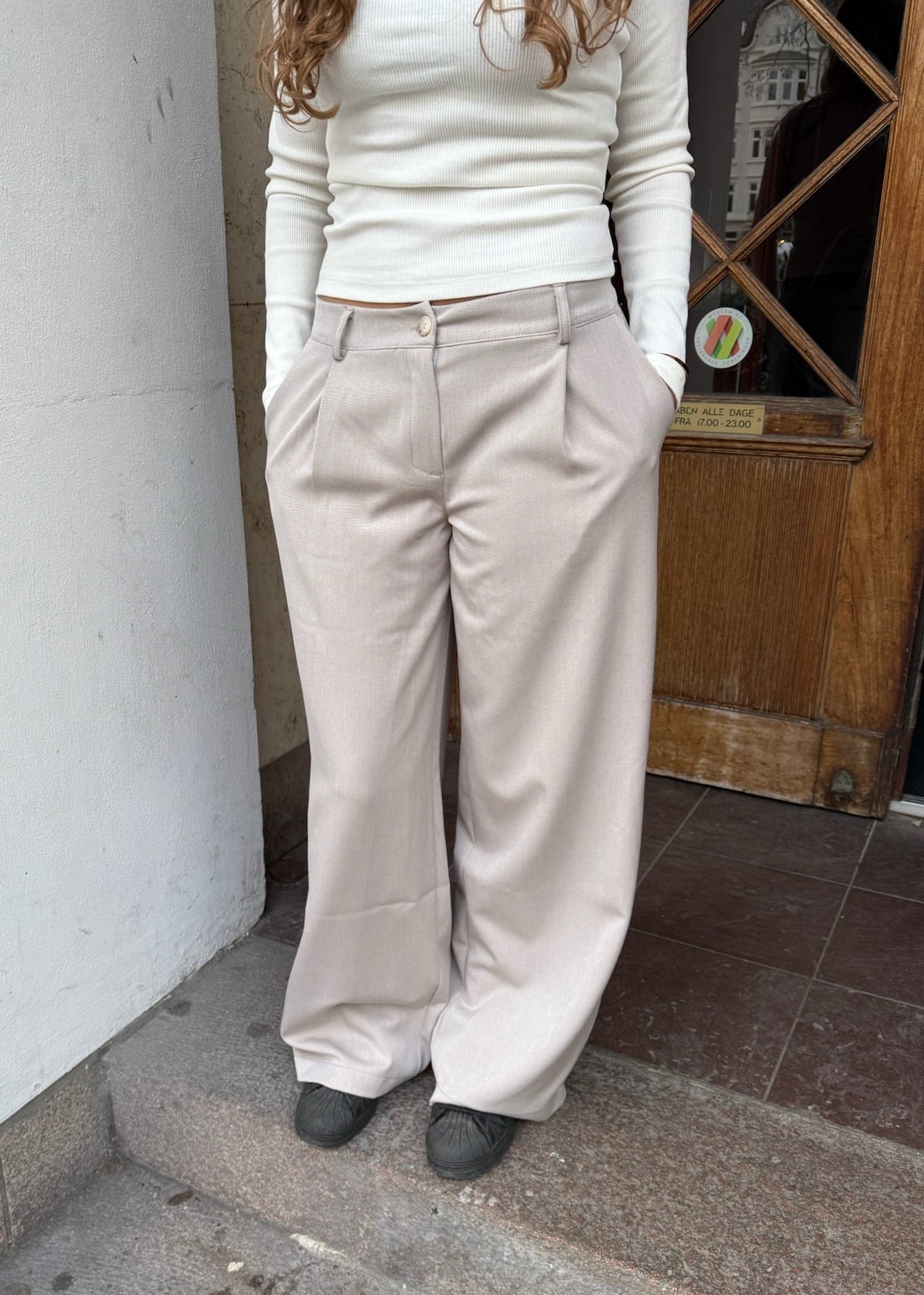 Lara Low Waist Habitbukser - Taupe - ByStenholt.dk