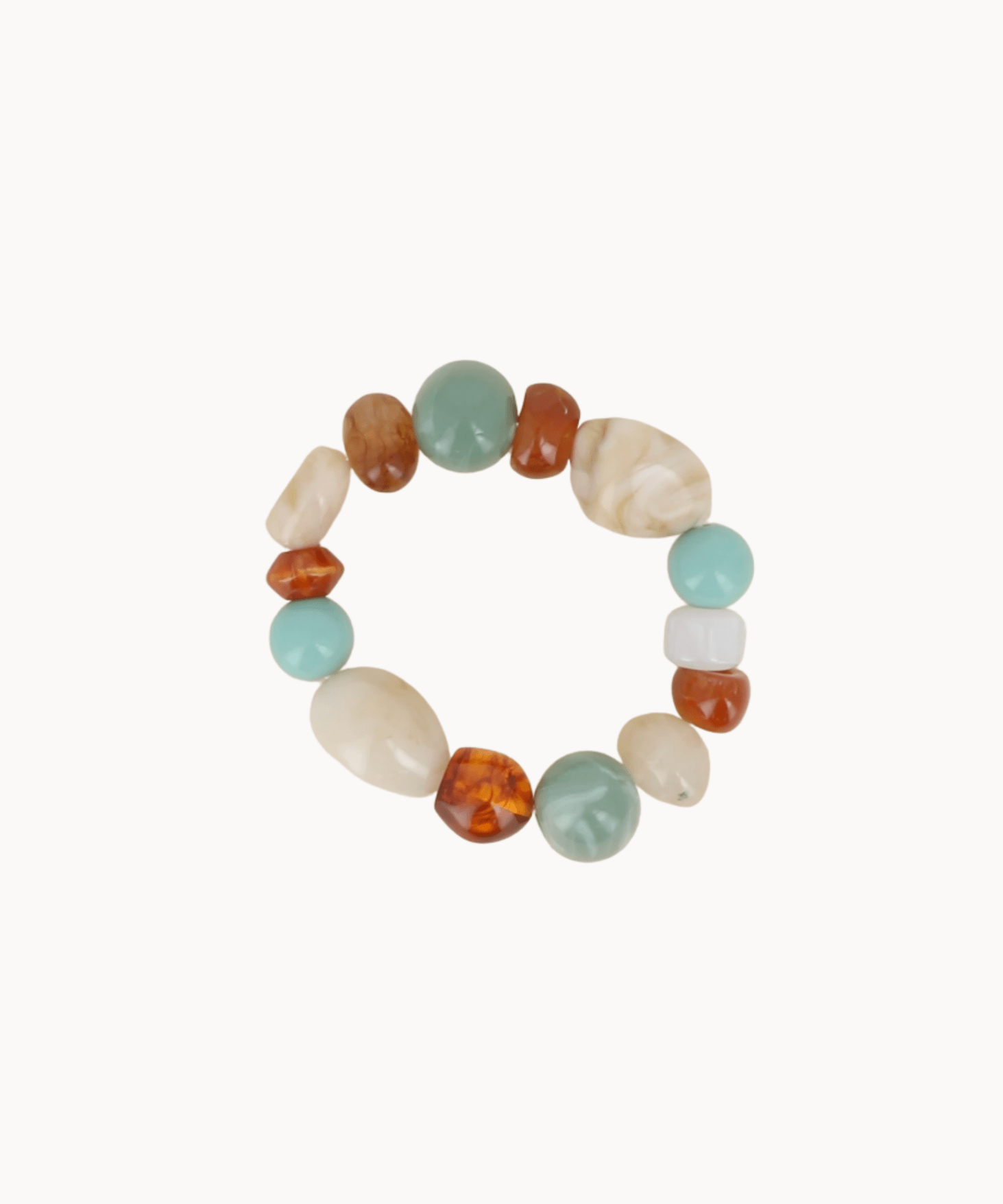 Laura Perlearmbånd - Turkis - ByStenholt.dk